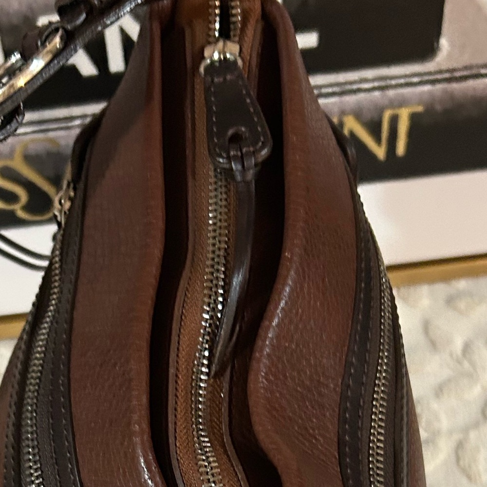 Brighton Brown Leather Hobo Shoulder Bag - Picture 12 of 12